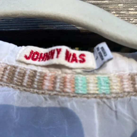 Johnny Was Most Beautiful Embroidered White Tunic Top - Picture 3 of 7